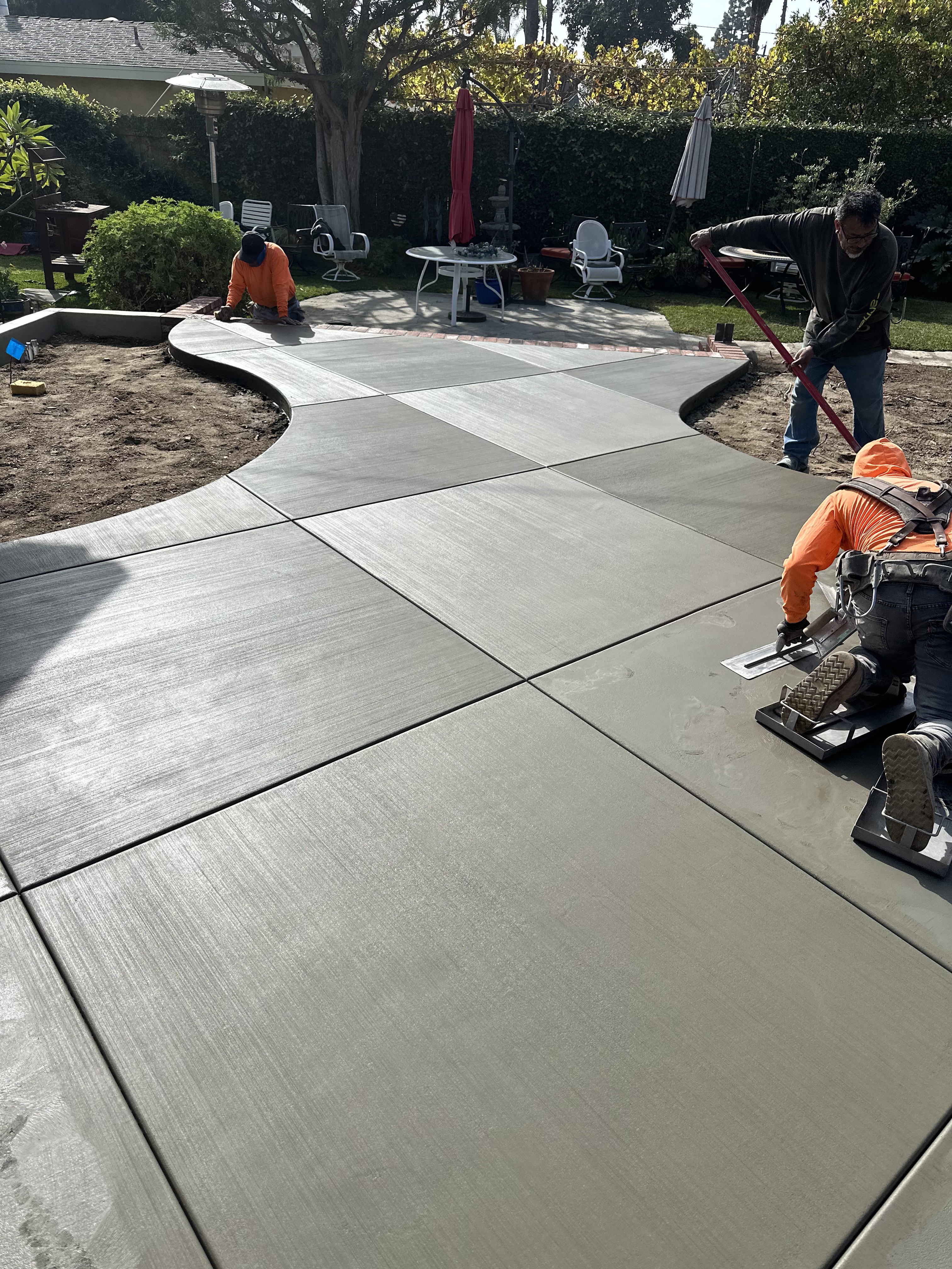 Concrete patio
